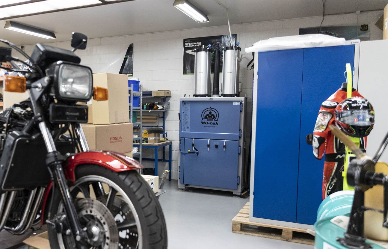 Skjern Motorcycle Repair Shop - Got rid of the outdoor container