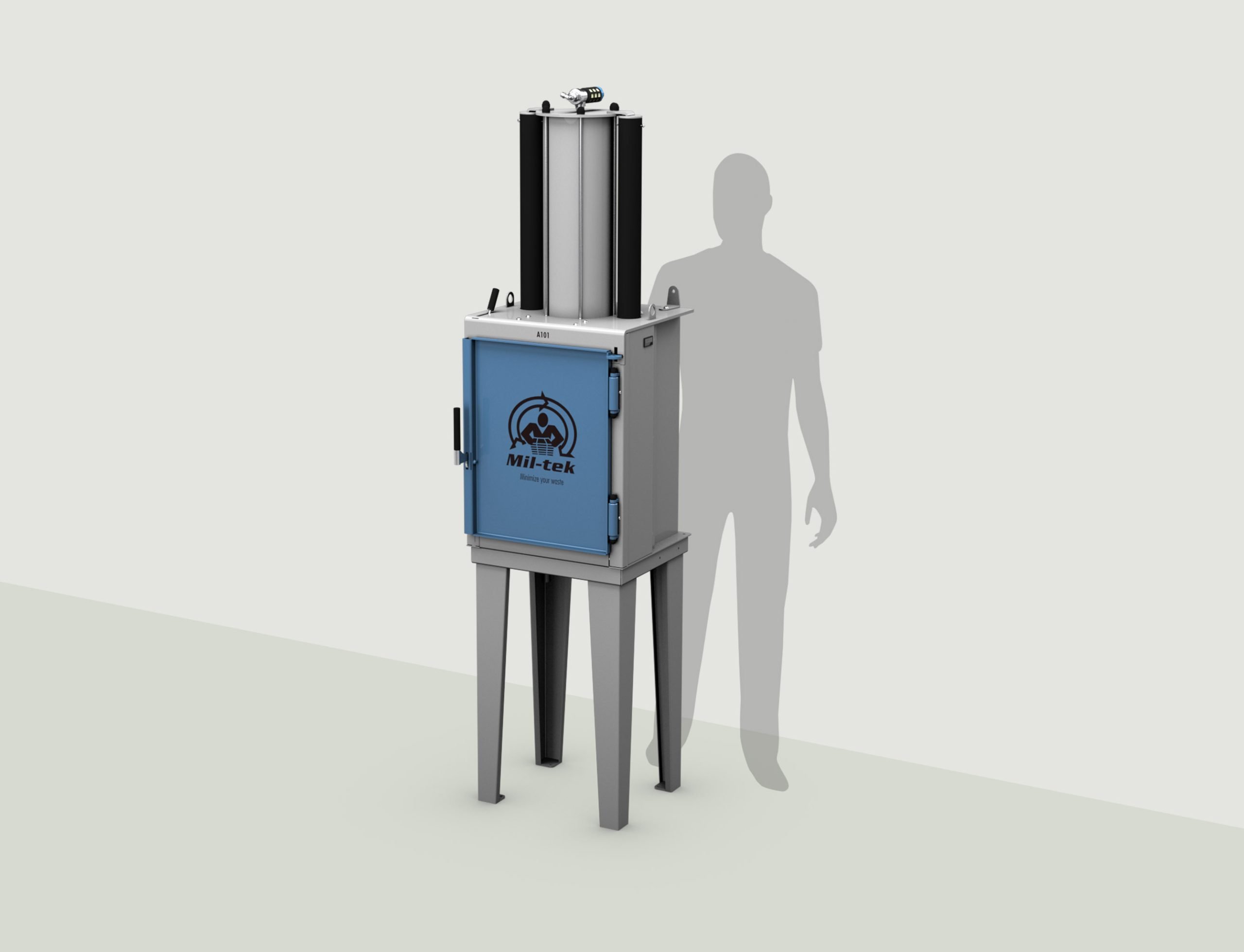 A101 Can Crusher for industrial use - Mil-tek