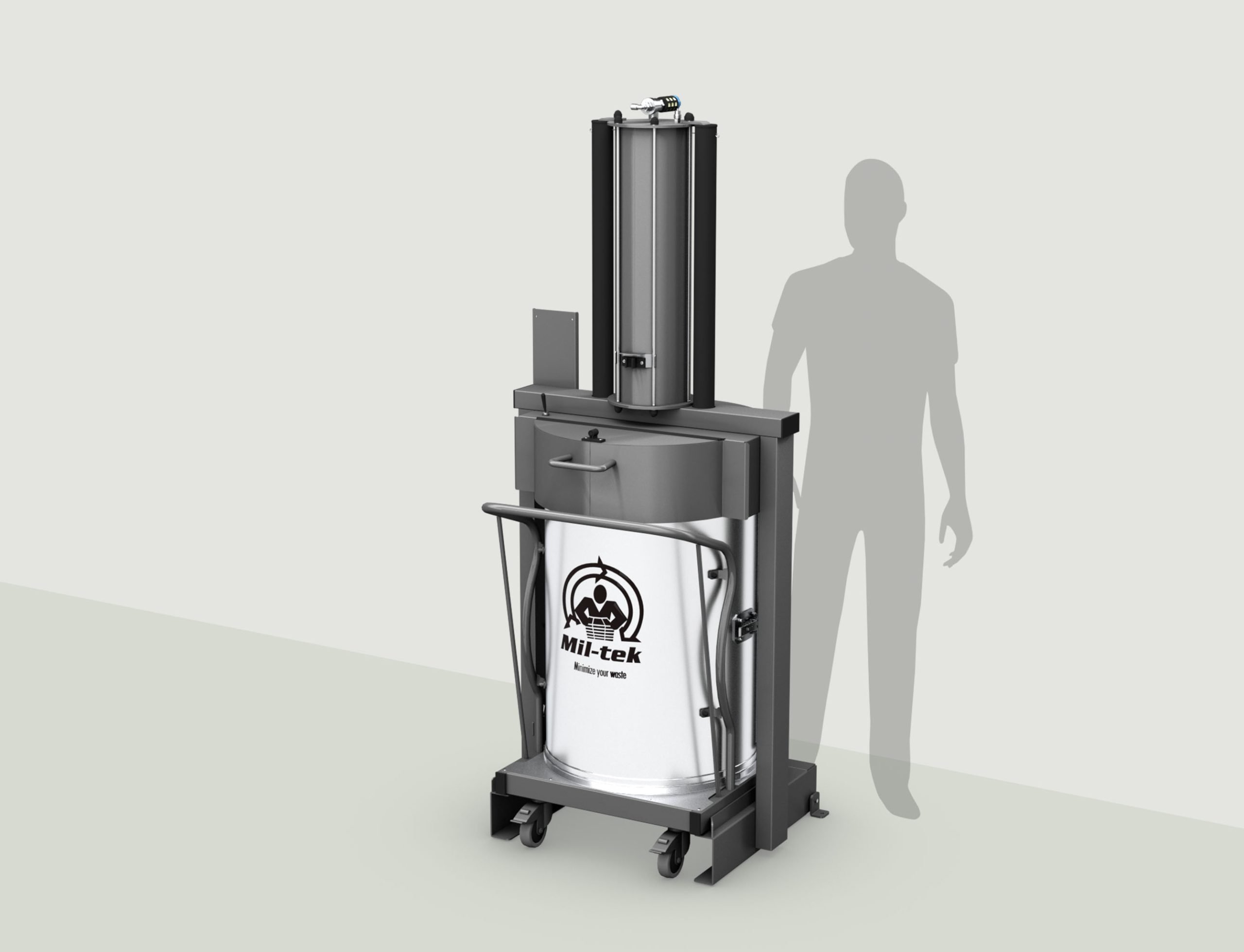 Mil-tek XP200S Pneumatic Waste Compactor