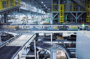 production environment with production lines