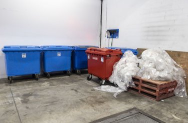 plastic waste on pallet